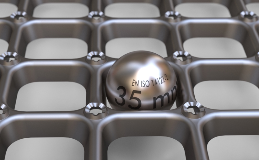 CUBE Oyster Grating 1000X1000 Sqr W Ball 5