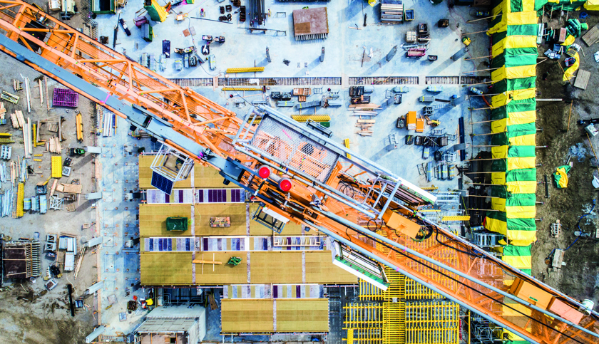 Aerial Photo Of Busy Construction Site 824676878 4793X2996