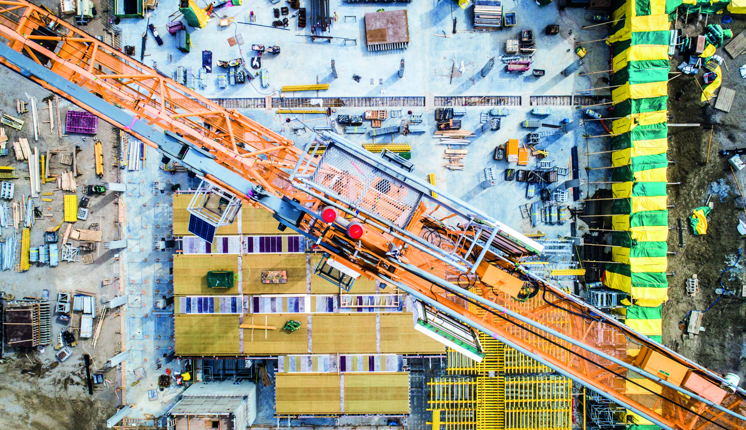 Aerial Photo Of Busy Construction Site 824676878 4793X2996