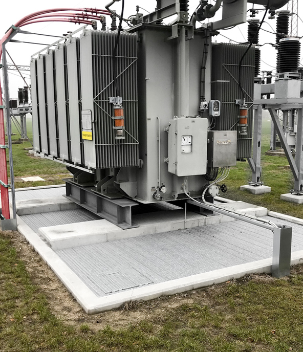 Fire Protection Gratings Electrical Substation Energidanmark