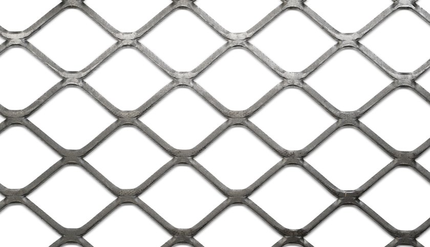 Expanded Metal Sheet 90X64 6X4 Steel Self Colour 1000X2000 81Pct F820300300 1