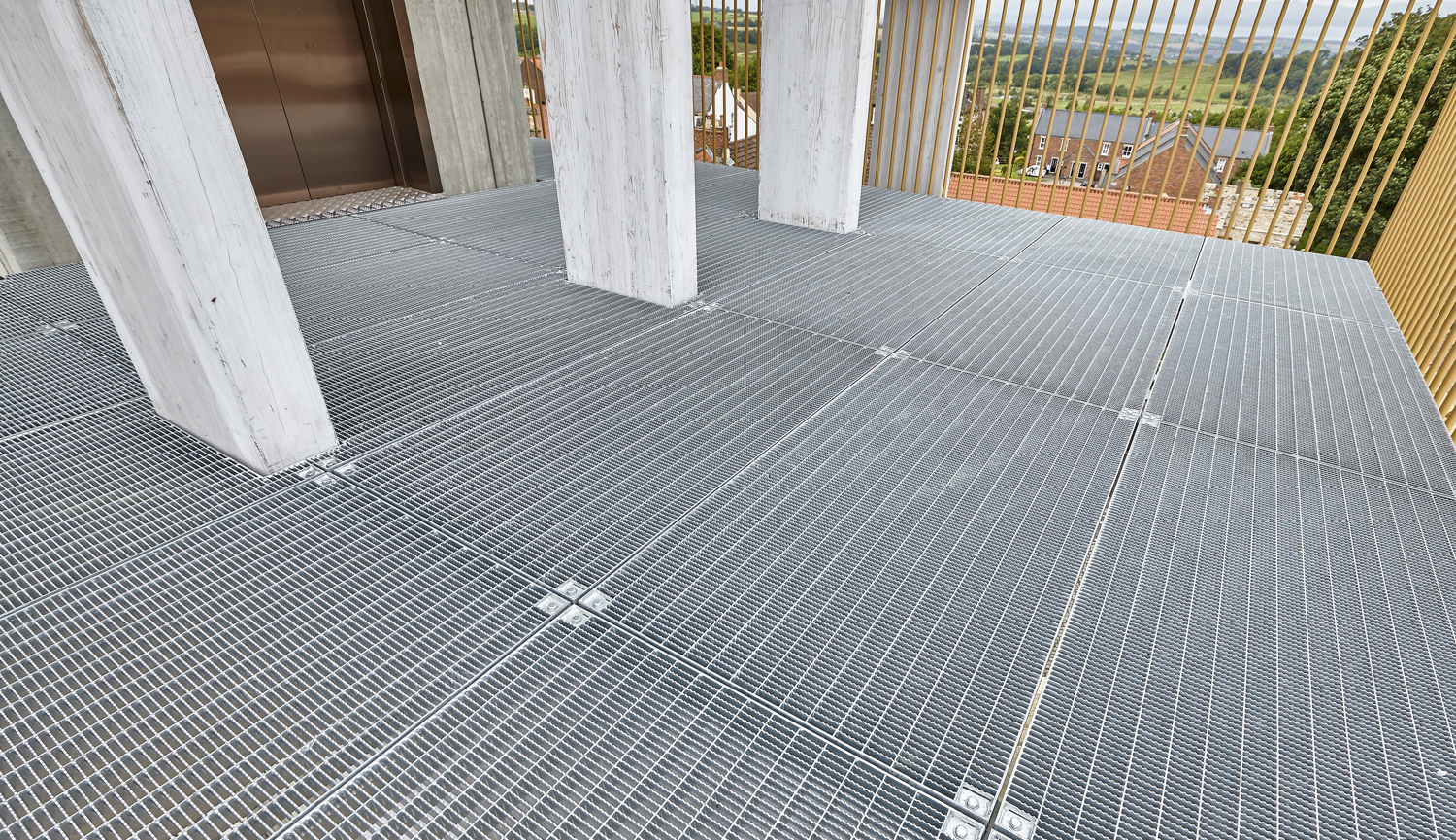 Steel platform at Auckland Tower