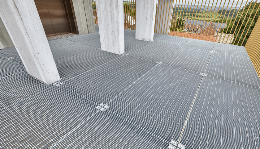 Steel platform at Auckland Tower