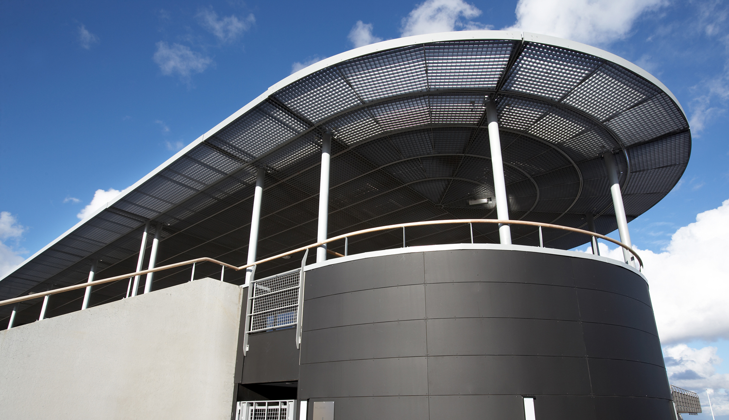 Baastad Tennis Stadium MESH Gratings Brise Soleil And Ceiling02