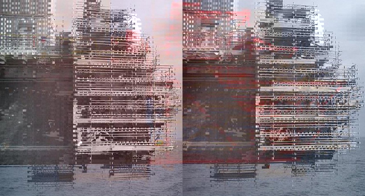 Offshore scaffolding