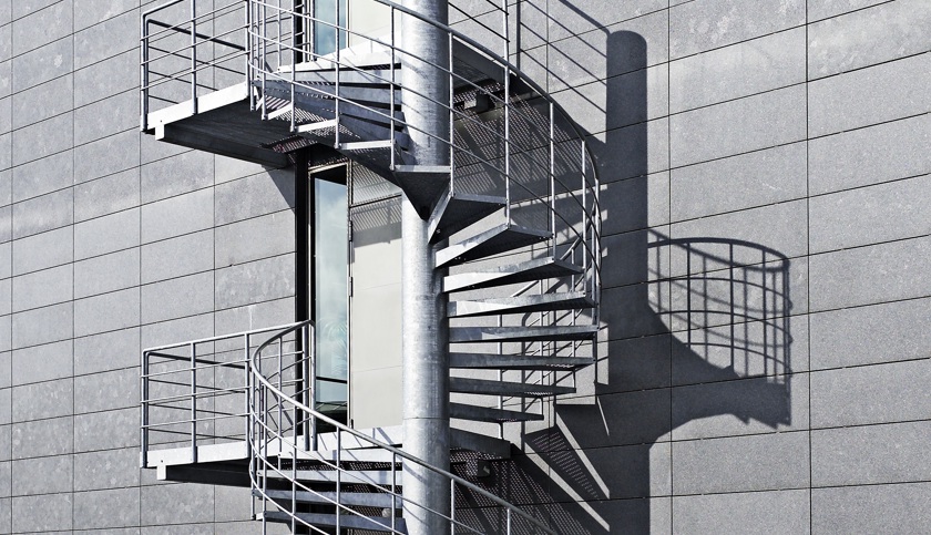 Industrial spiral stair