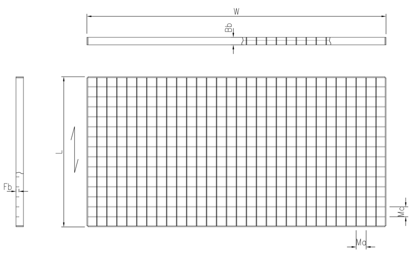 Mesh Grating Drawing
