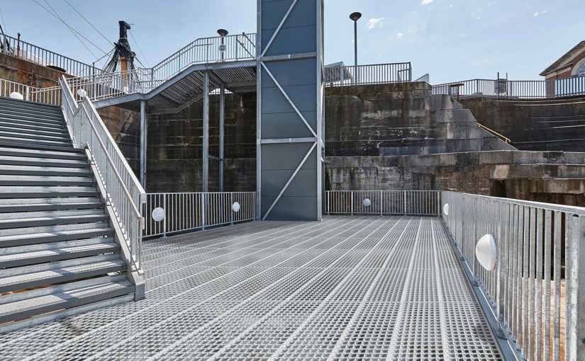 Gitterroste Cube Hafen