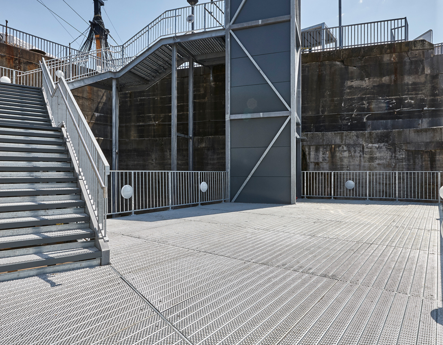 HMS Gallipoli OPTIMO Gratings O2 Public Staircases Platforms Walkways 058