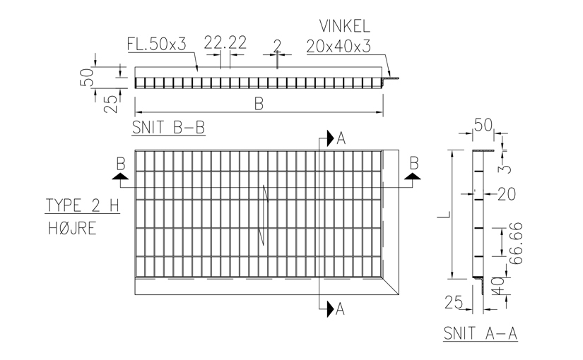 Light Well Grating 2H 135011C